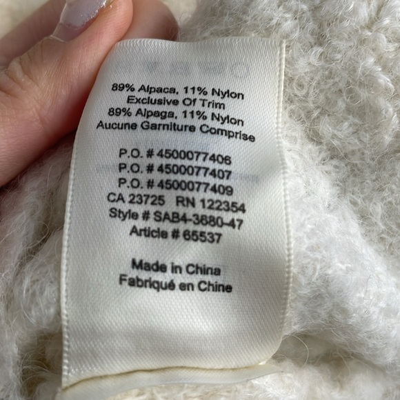 Aritzia Wilfred Alpaca Knit Sweater in Cream (xxs) - Picture 4 of 5